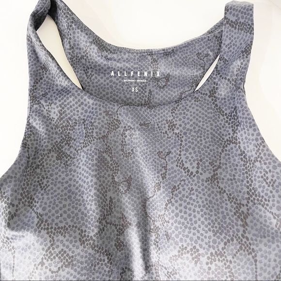 All Fenix Anthropologie Python Charcoal Sports Bra Size XS NWT - Picture 4 of 6